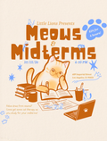 ✧˖°.☾ Meows & Midterms ⊹ ࣪ ˖